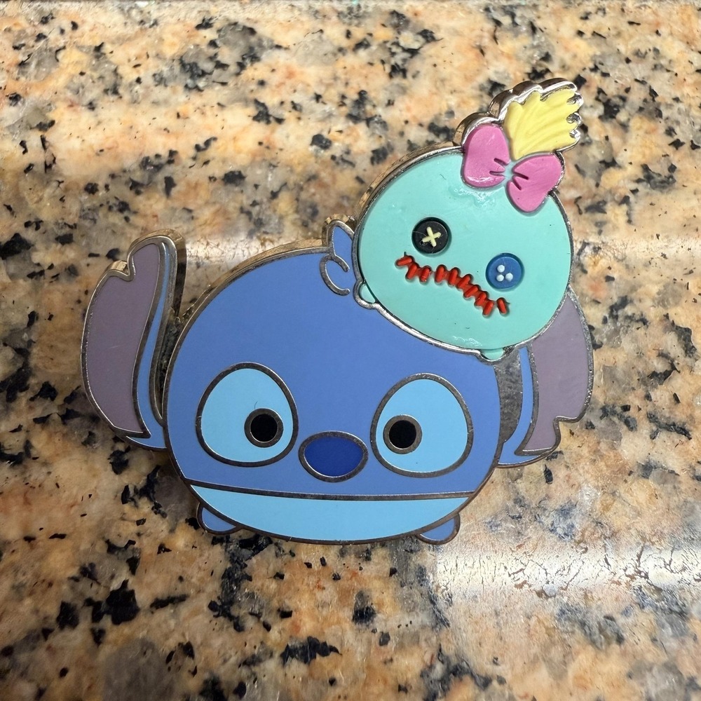 Disney Parks Stitch With Scrump Tsum Tsum Trading Pin Blue 2016 Lilo & Stitch